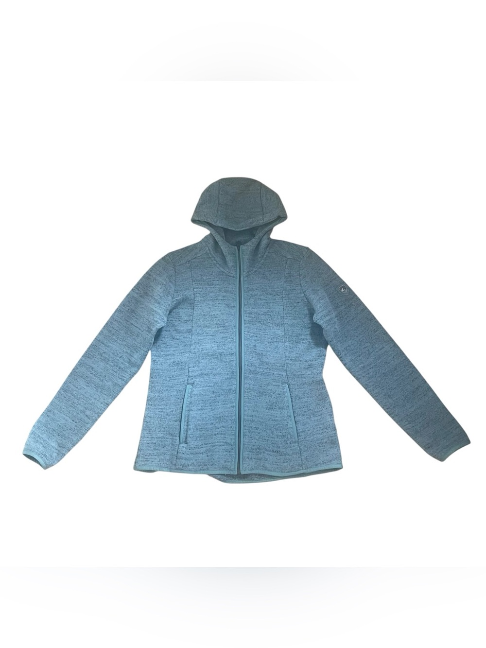 Kuhl Women's Heathered Teal Hooded Zip Jacket